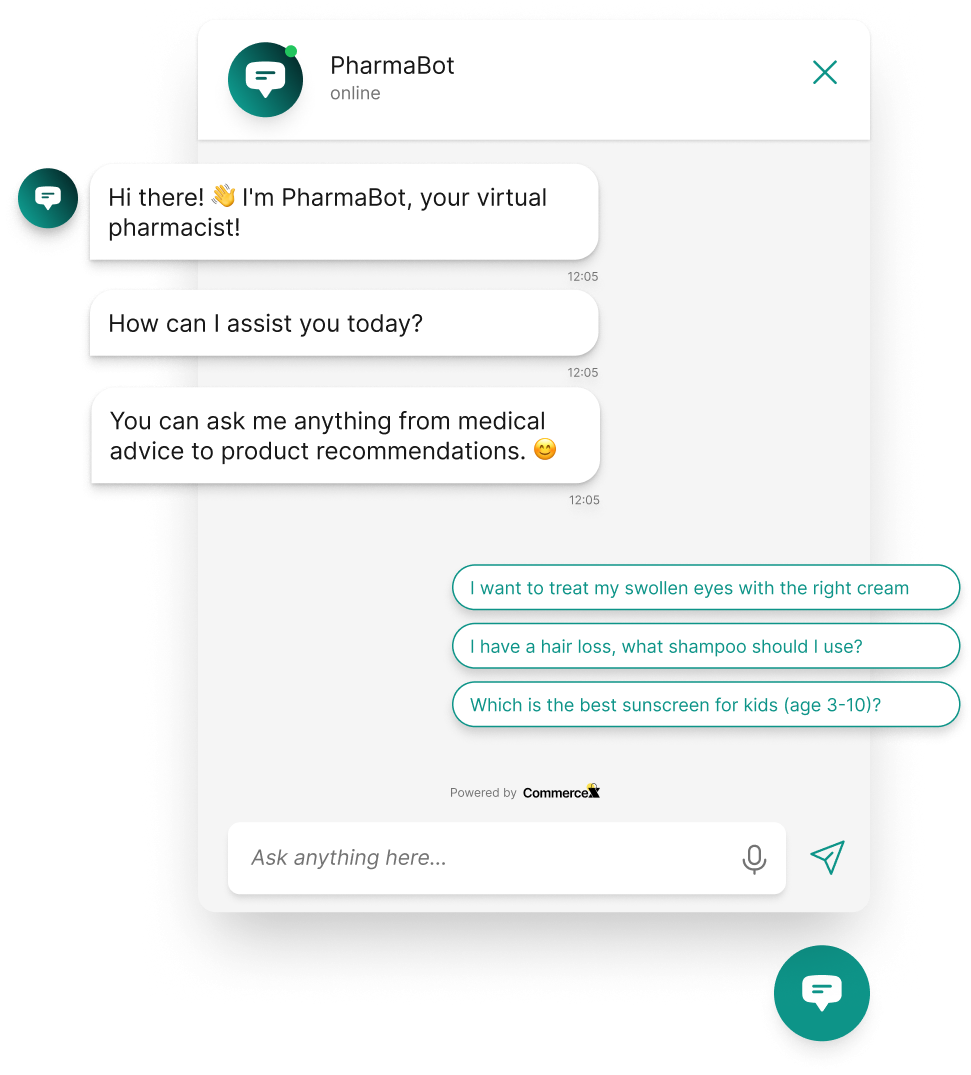Συνομιλία φαρμακευτικού chatbot